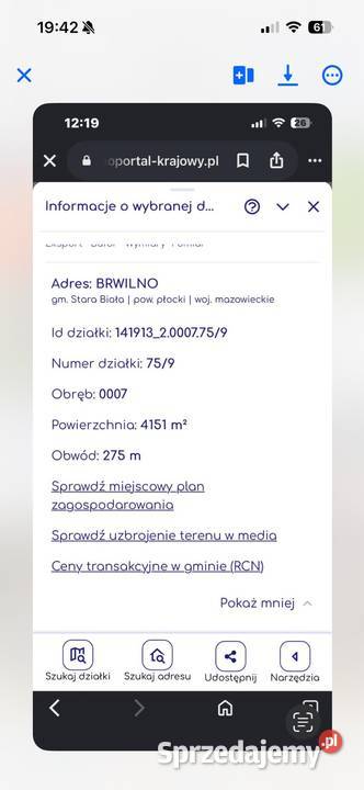 Działka z przeznaczeniem na zabudowę mazowieckie Brwilno