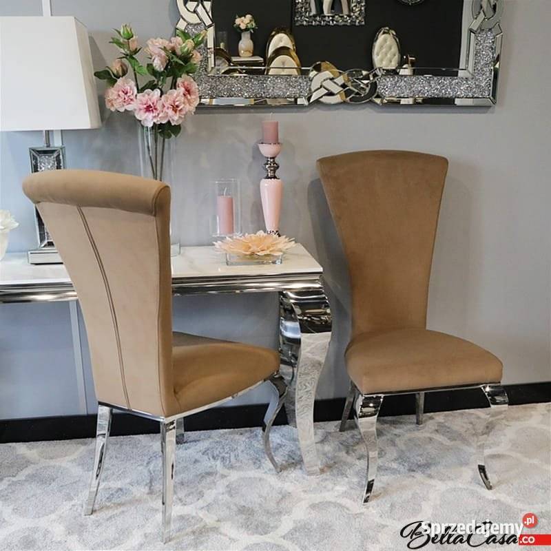 Krzesła glamour Ottavio Tapicerowane Do jadalni Warszawa