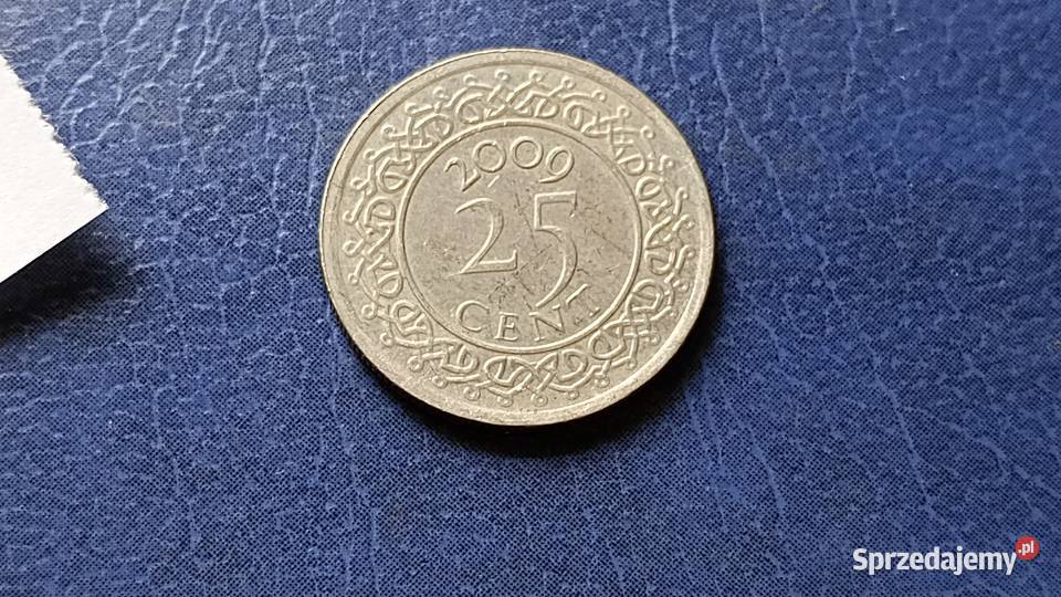 Stare monety 25 cent 2009 Surinam Lesko