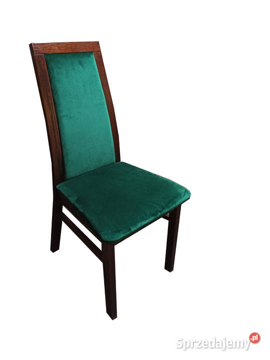 Krzesło drewniane tapicerowane AR-150 zielone 4 szt