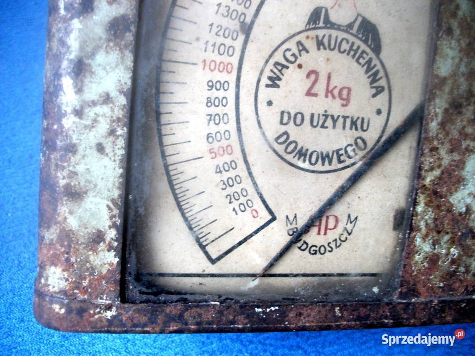 Waga kuchenna zabyowa PRL Ciasna