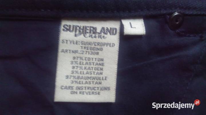 SPODNIE damskie Rybaczki KOLANO czarny jeans r Do kolan Białystok sprzedam