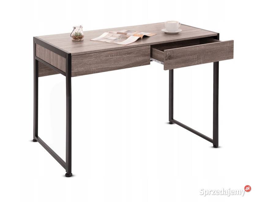 BIURKO LOFT DĄB SONOMA KOMPUTEROWE SZUFLADY podlaskie Choroszcz