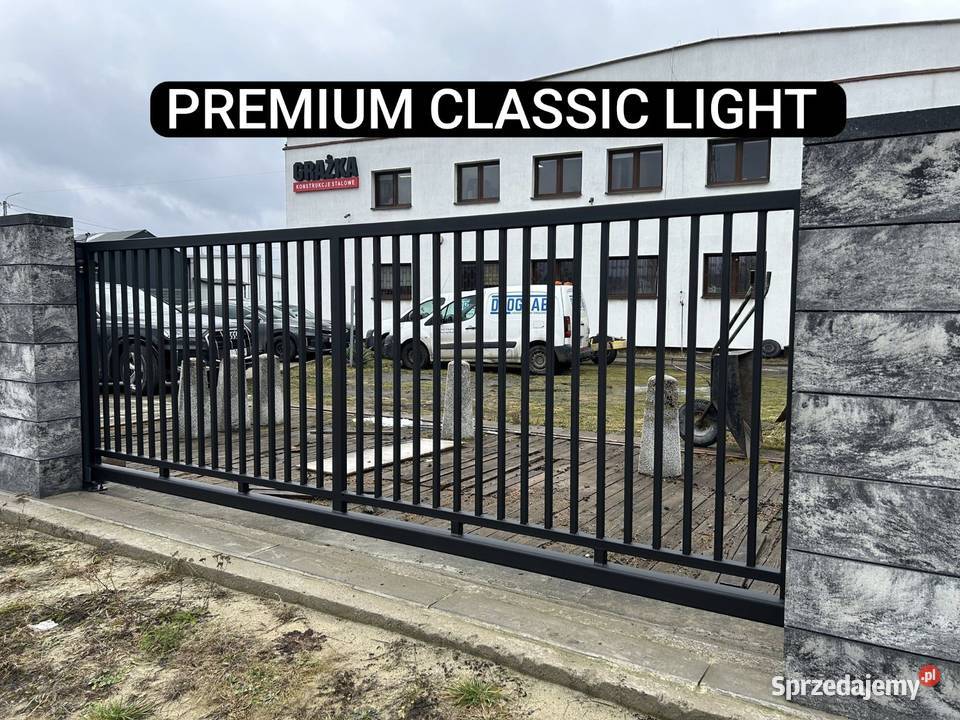 Brama przesuwna 4m PREMIUM CLASSIC LIGHT ocynk Sieradz