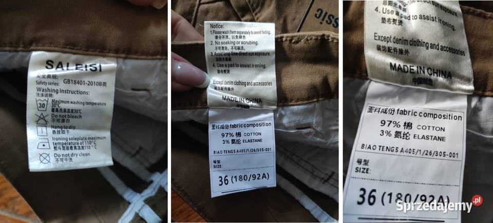 spodnie chinosy cargo męskie casual modne Rozmiar XL Kielce