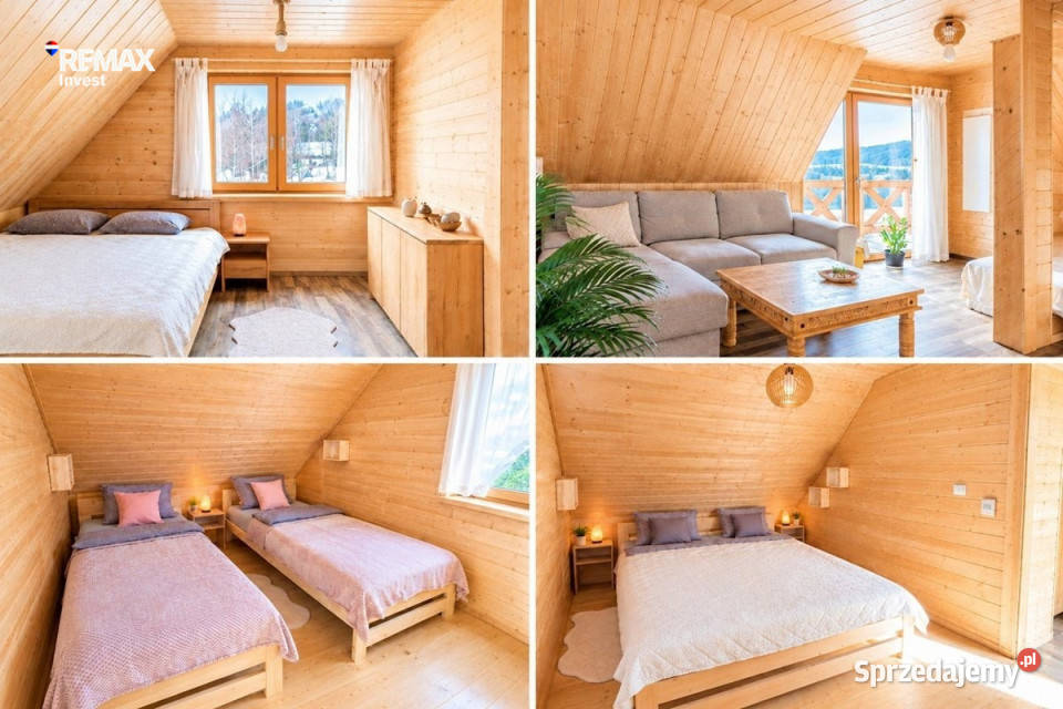 Posiadłość z bali z 3 domkami i gotowym biznesem Radochów