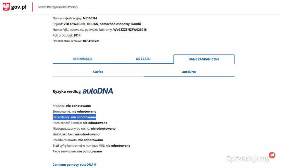 Volkswagen Tiguan 20 Diesel Moc 177 Automat 4X4 Elbląg
