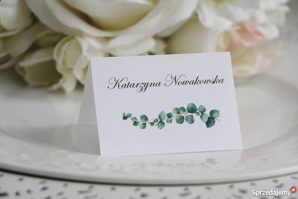 Zaproszenia ślubne z eukaliptusem A028 KSP