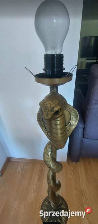 Efektowna lampa podłogowa wąż kobra świętokrzyskie Busko-Zdrój