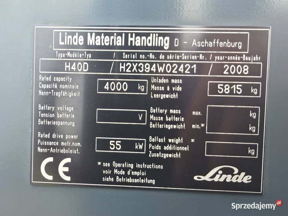 LInde H40D Piękny niski przebieg wielkopolskie Krzykosy sprzedam