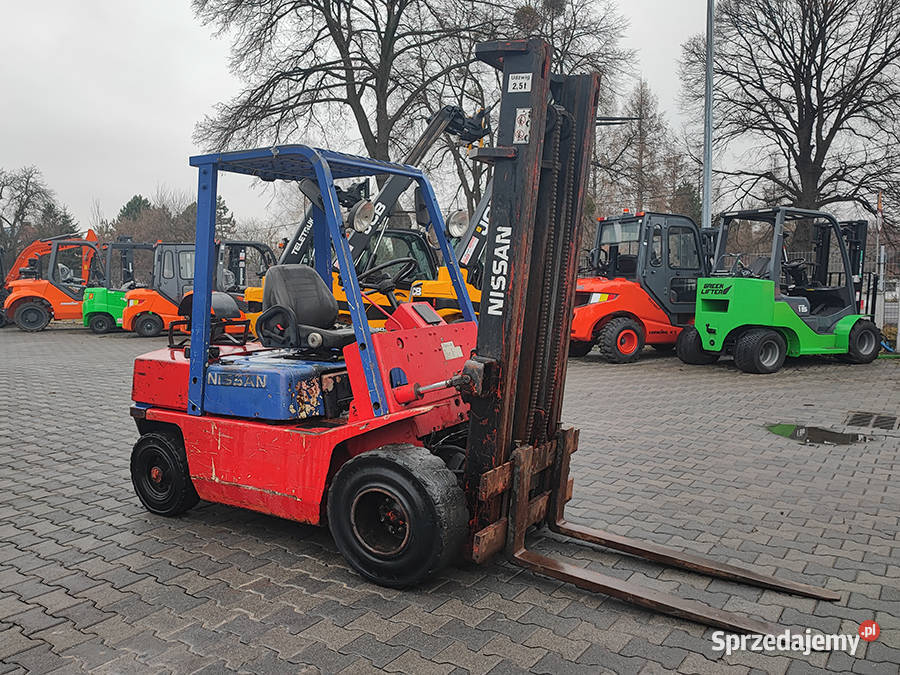 Wózek widłowy Nissan FG25 25 tony duplex 38 m Kęty
