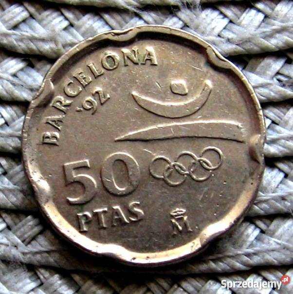 Hiszpania 50 Ptas 1992rBarcelona 1992r Kalisz