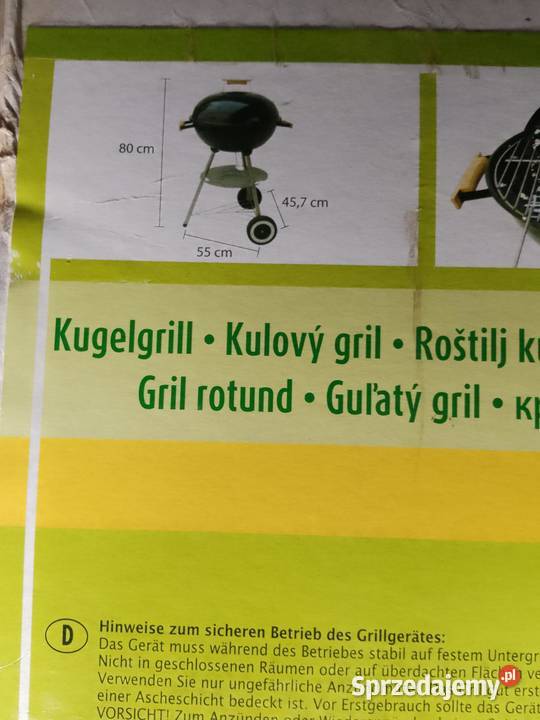 Grill kulisty na kółkach Dom i Ogród Błaszki sprzedam