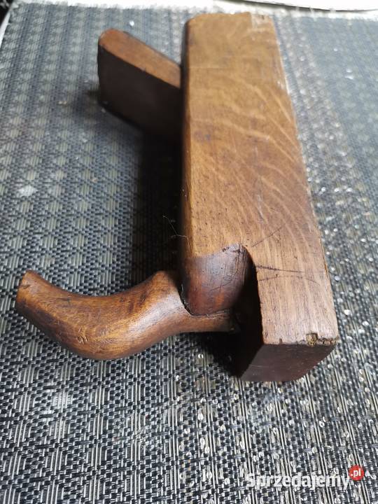 Zabytkowy strug hebel drewniany Art Deco Kraków sprzedam
