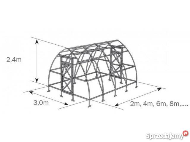szklarnia ogrodowa cieplarnia z poliweglanu 6m2 Bielsko-Biała