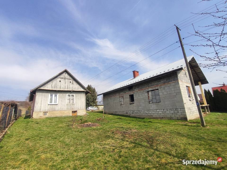 Dom w stanie surowym parter z poddaszem surowy otwarty Warzyce