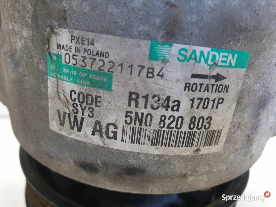 SPRĘŻARKA KLIMATYZACJI Audi A3 II 8P 19 TDI lubelskie Chełm