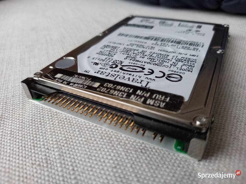 Dysk HDD 30GB ATAIDE 25 do laptopa stary typ Tomaszów Lubelski