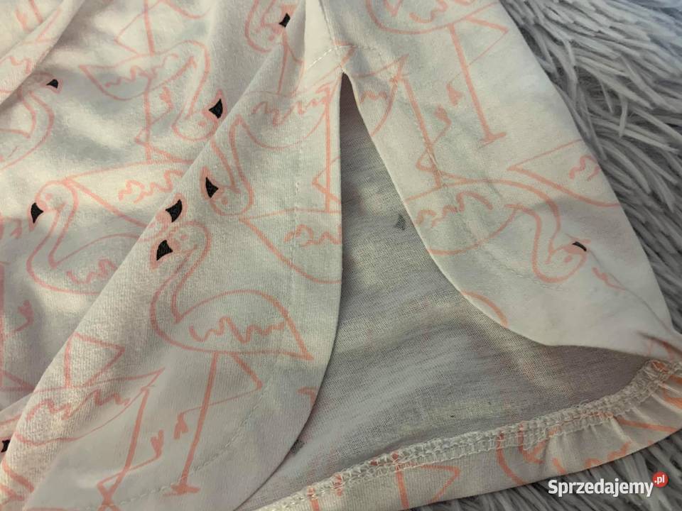 Tshirt koszulka bluzka z flamingami 146152 HIT Jasło
