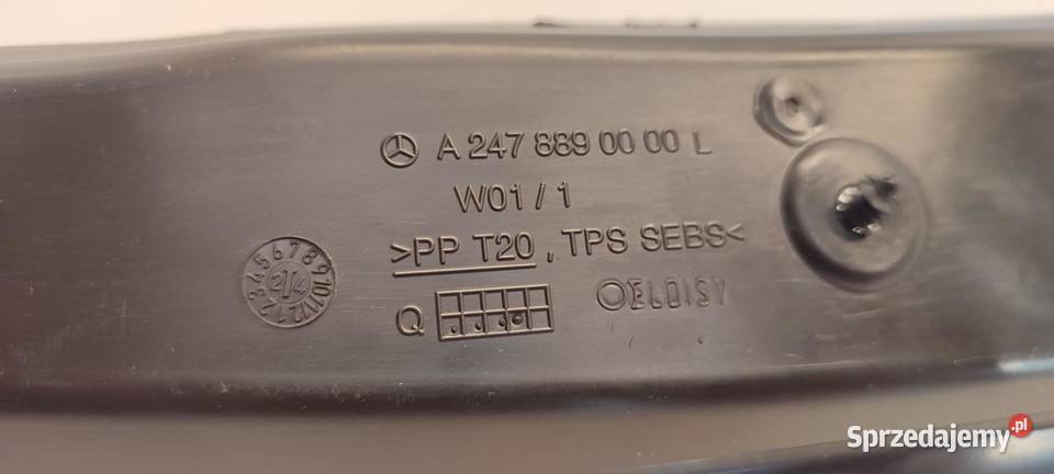 MERCEDES W247 WYGŁUSZENIE BŁOTNIKA LEWY PRZÓD