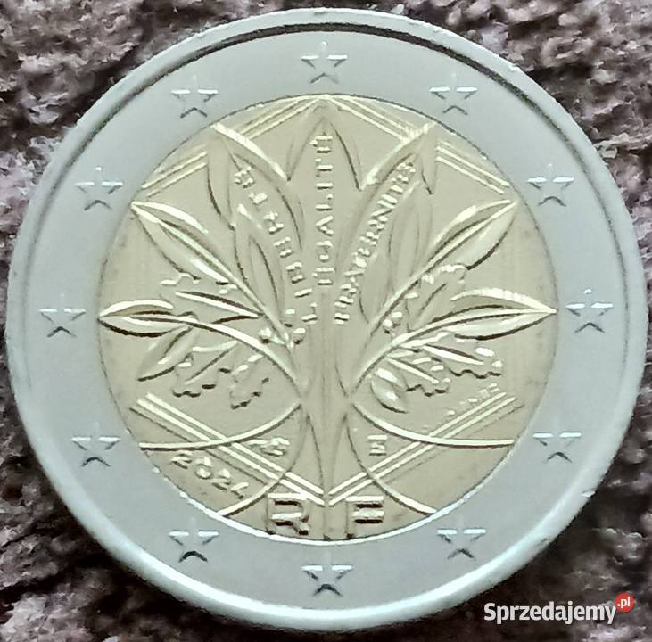 2 Euro Francja 2024 r Drzewo życia Antyki, Sztuka, Kolekcje