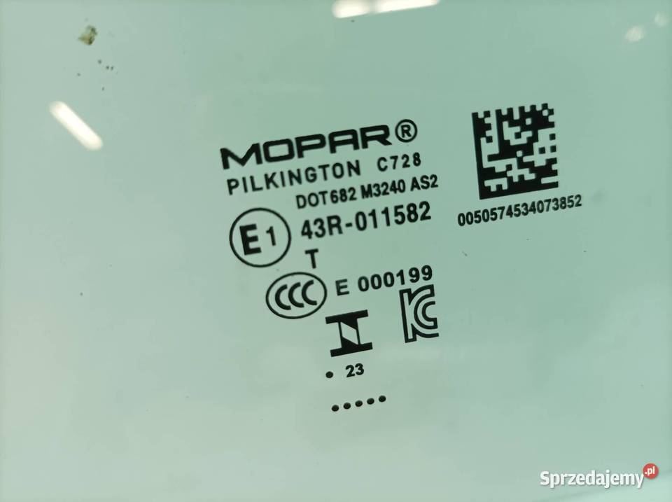 SZYBA DRZWI PRAWY PRZÓD Alfa Romeo Tonale I 2022 sprzedam