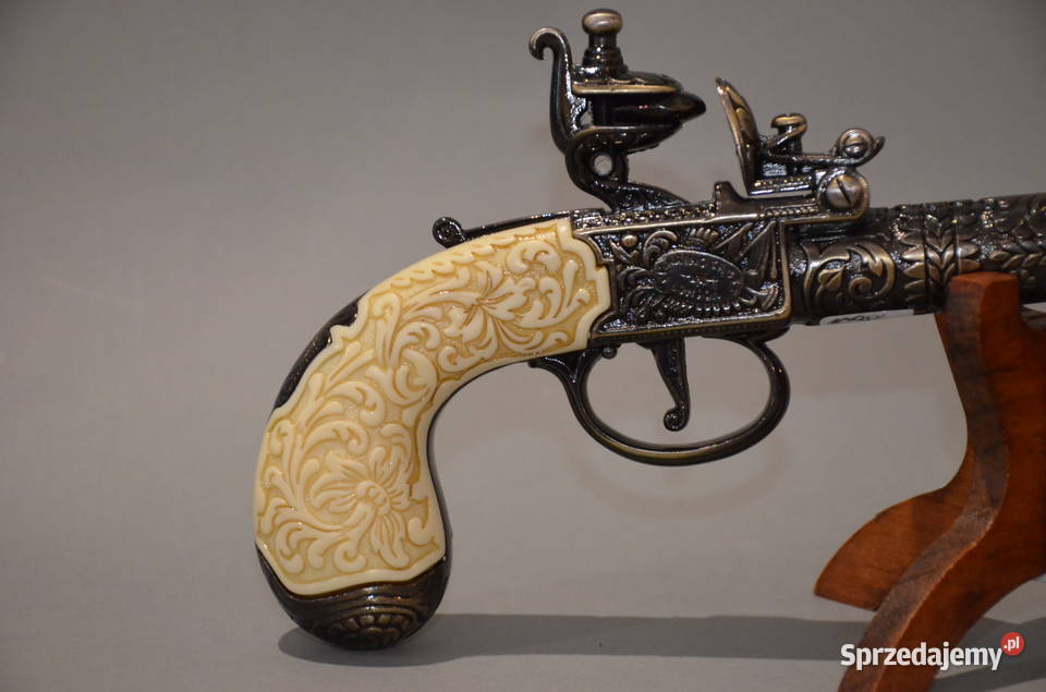 Replika broni pistolet skałkowy pocket flintlock Środa Wielkopolska