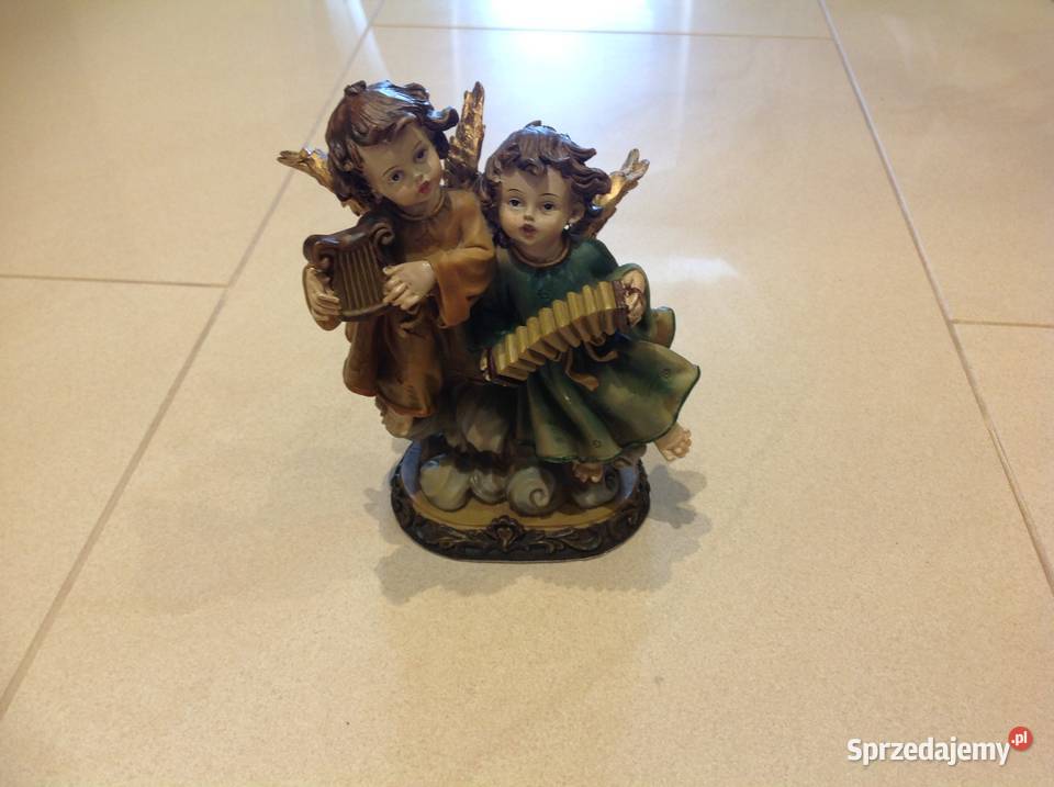 Piękna Figurka Grające Aniołki Dekoracja Nowa Sól