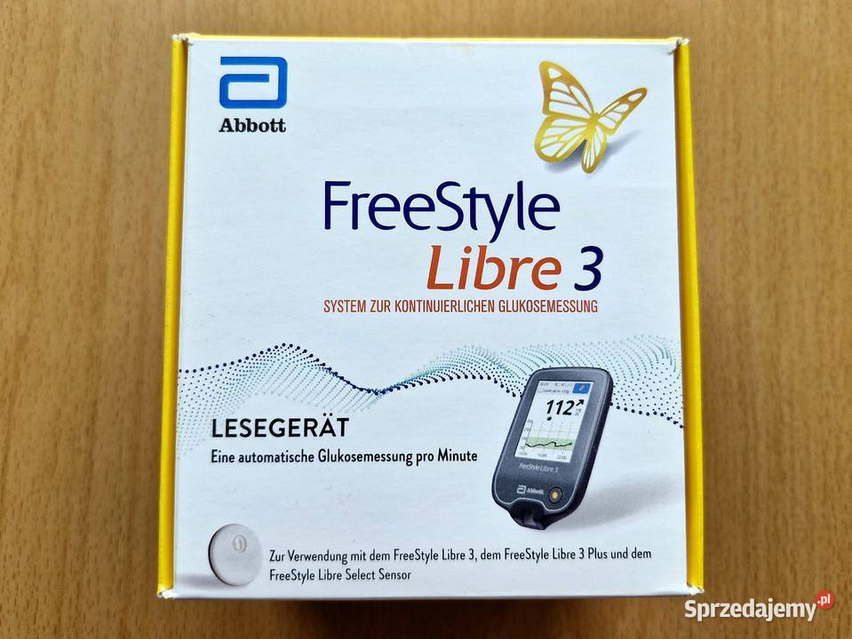 Czytnik FreeStyle Libre 3 Alarmy dźwiękowe Nowy