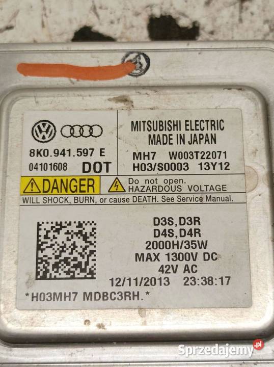 PRZETWORNICA XENON LAMPY GTI 8K0941597E VW