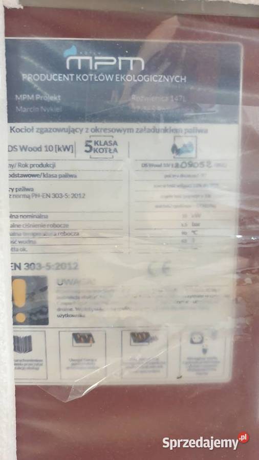 MPM DS 10 kW kocioł 5 klasy zgazowujący drewno