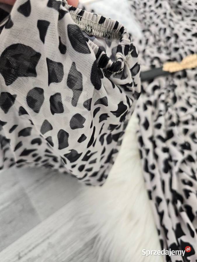 Sukienka Rękawy z Siatki print centki Rozmiar 38(M) Wodzisław Śląski