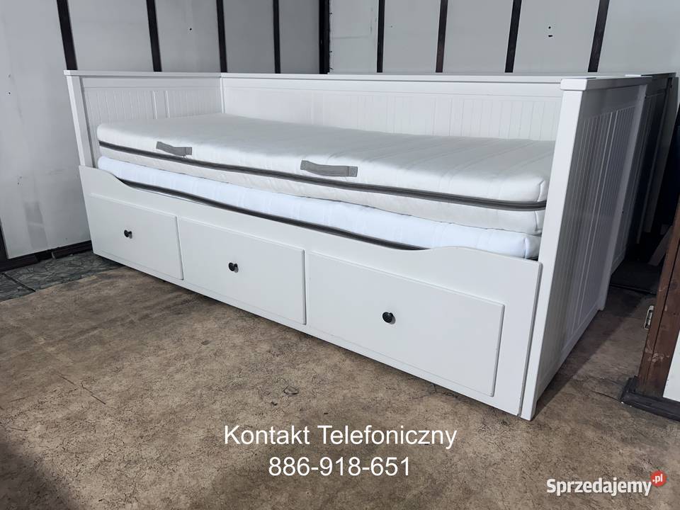 IKEA HEMNES Łóżko Leżanka z 3 szufladami 2 Łóżka