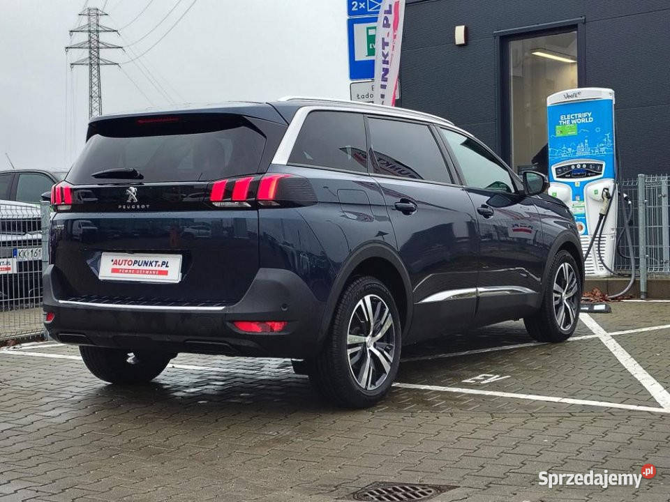 Peugeot 5008 2019r 7osobowy Szklany dach 99376km Poznań