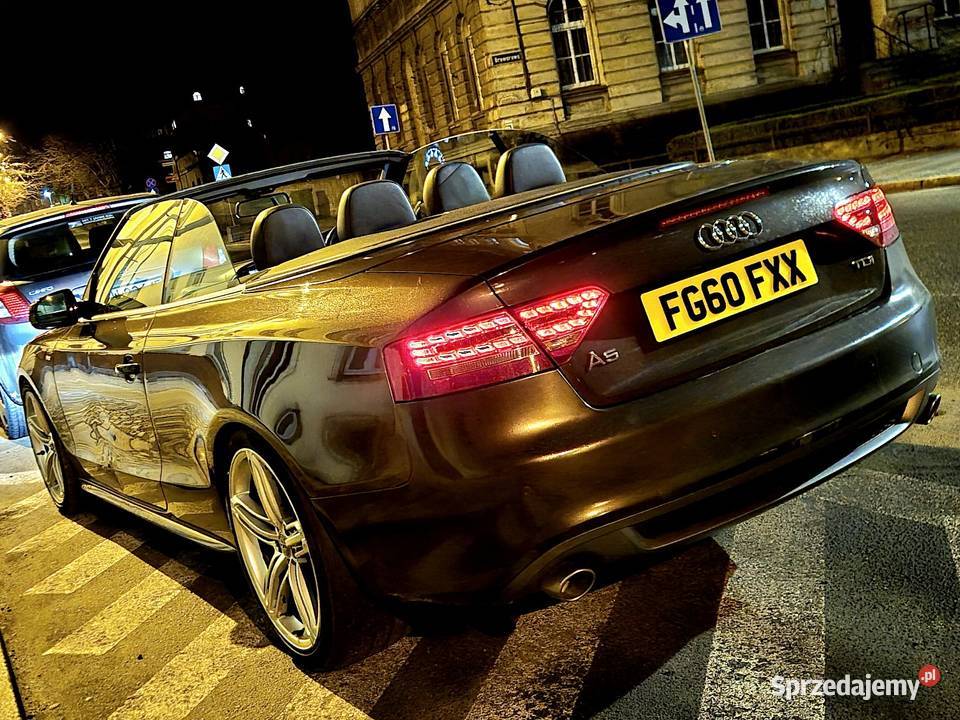 Audi A5 Cabriolet SLine 27 tdi190Anglik V5c Rok produkcji 2010 Motoryzacja dolnośląskie