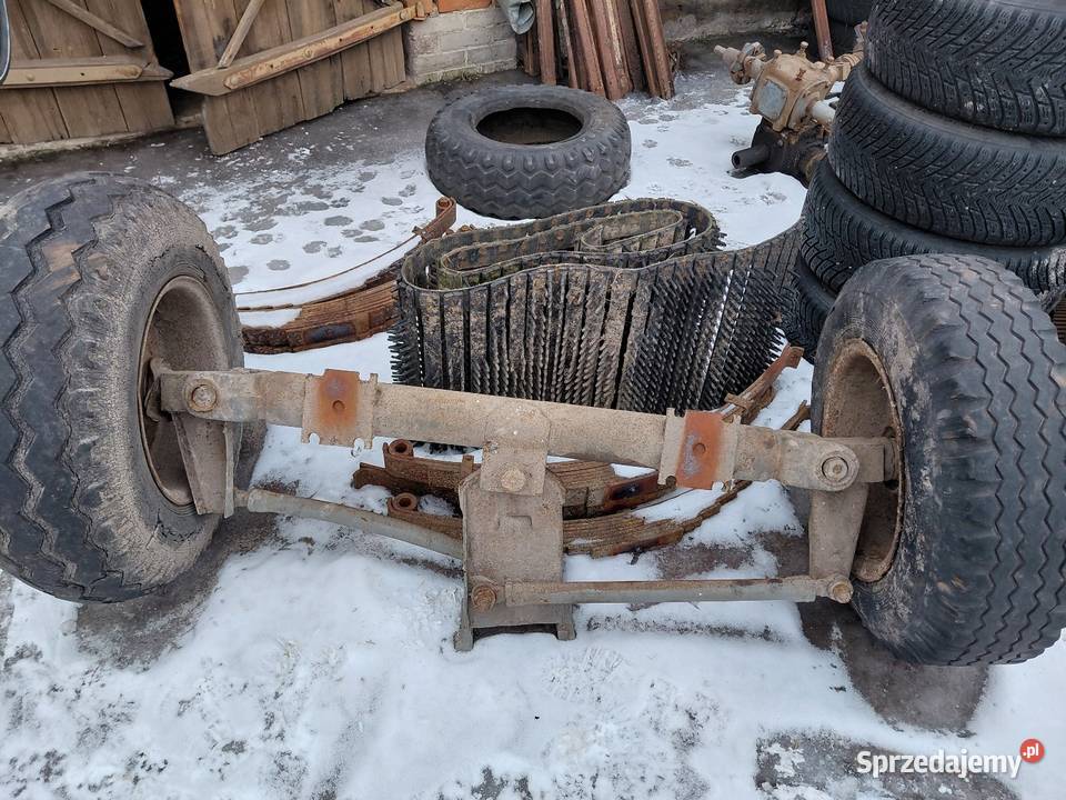 Oś skrętna z kołami Ciszyca Przewozowa