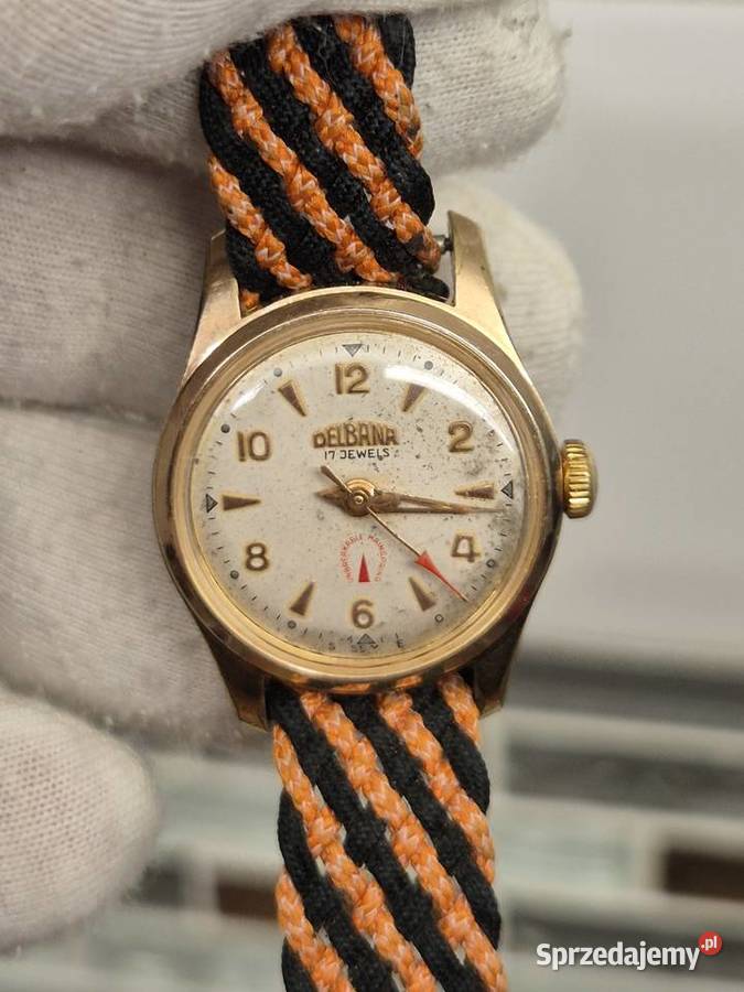 Zegarek vintage damski Delbana Damskie śląskie