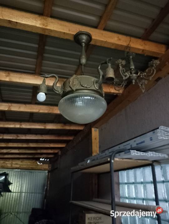 SPRZEDAM LAMPĘ MOSIEŻNĄ LATA 60 ŁABĘDZIE śląskie Wilkowice