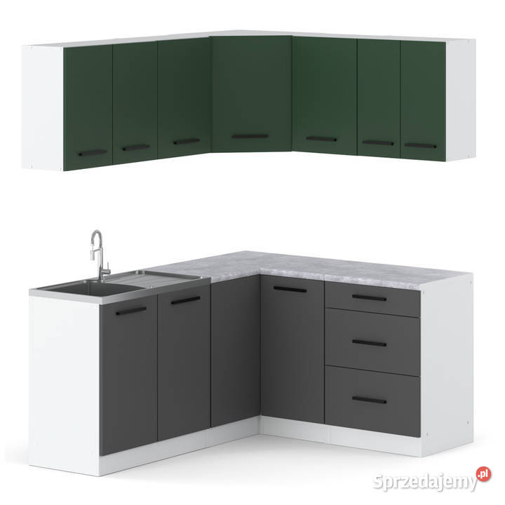 Kuchnia Danka 32m Narożna Nowoczesna Duża Biały 320cm Elbląg