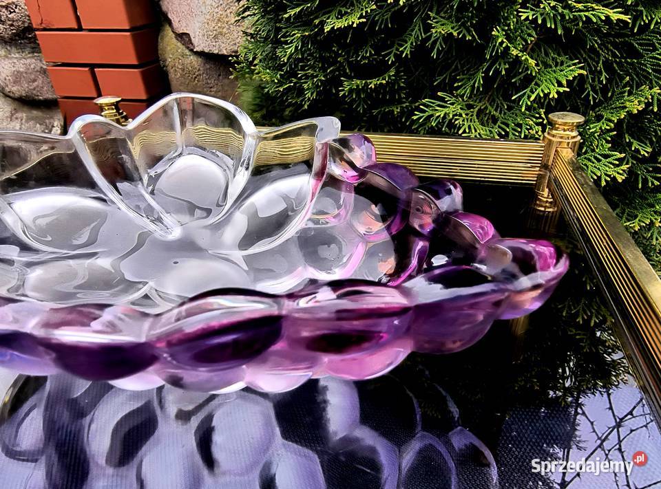 Patera grube solidne szkło barwione w masie Porcelana i szkło Klenica