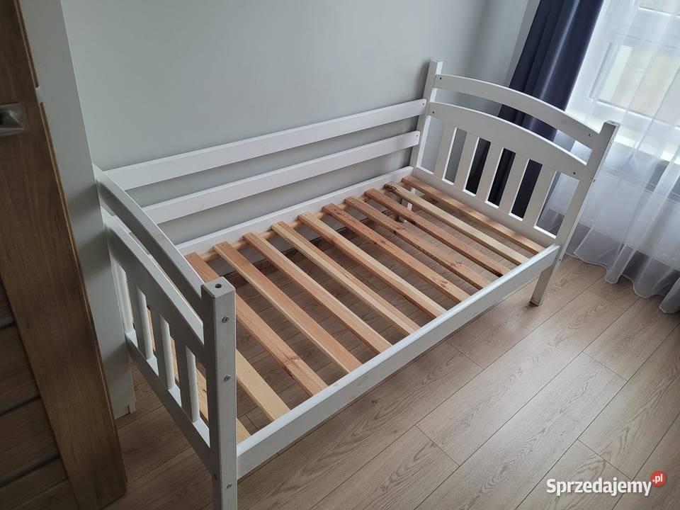 Łożko drewniane 160 x 80 białe łóżeczko 160cm Łóżka Warszawa