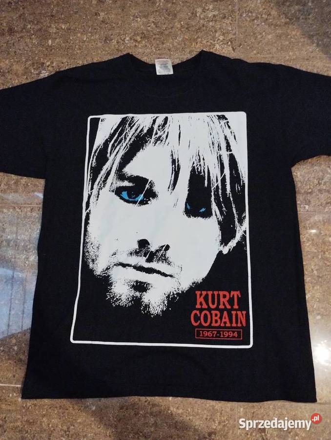 Koszulka tshirt czarna Kurt Cobain Nirvana S M Piaseczno