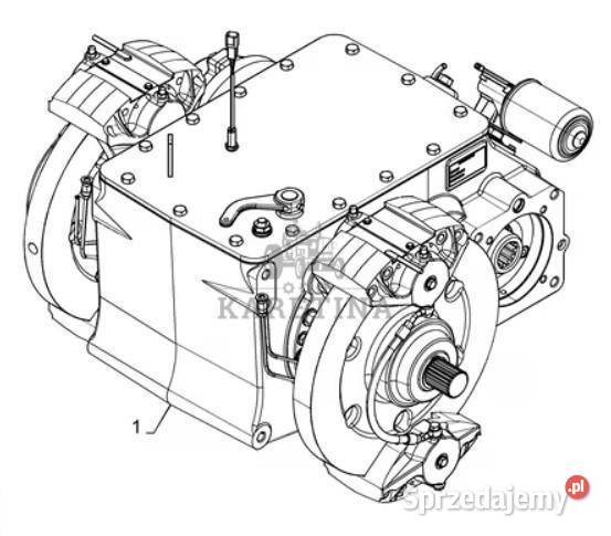 Holland CR9080 Skrzynia Biegów Kompletna Cała Pozostałe Jastrzębniki