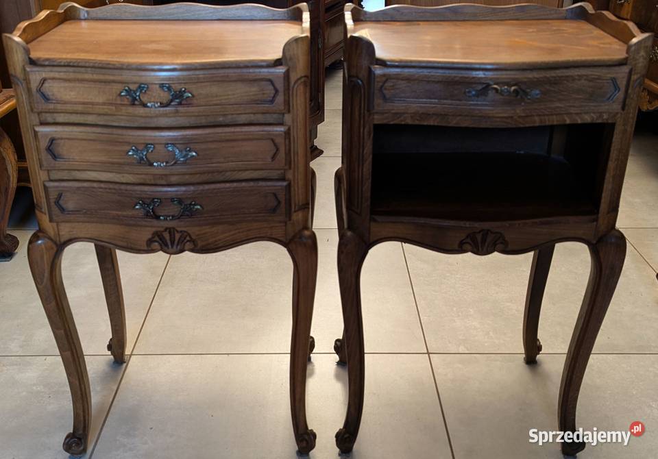 ładne dębowe szafki ludwikowskie sklep Dąbrowa Meble Meble śląskie Dąbrowa Górnicza