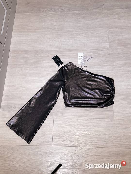 Bluzka bluza NAKD 36 s nowa z metką błyszcząca szary/srebrny Warszawa