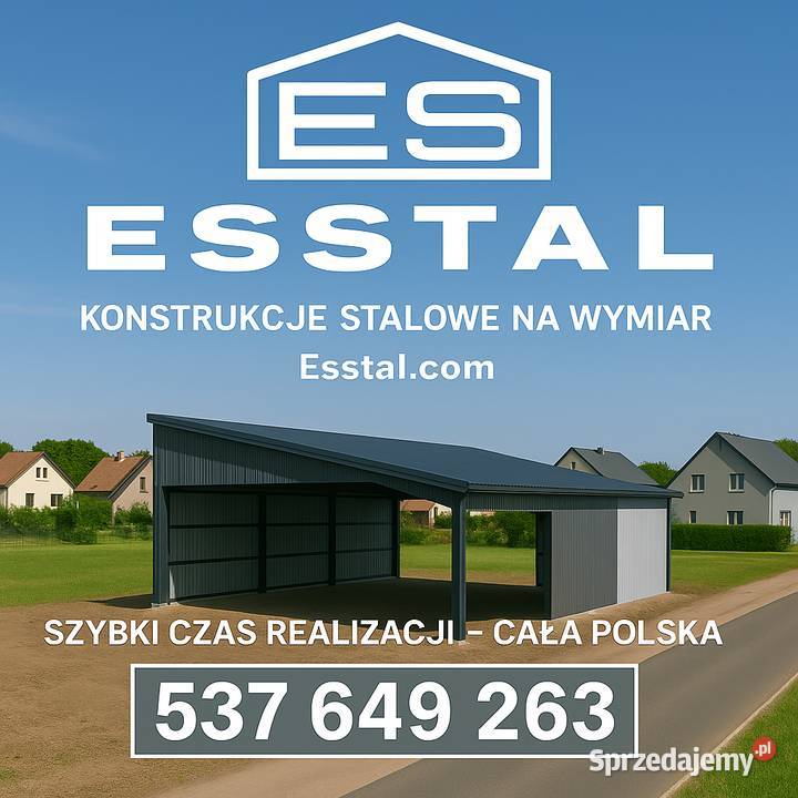 Garaż Blaszany 2 bramy Hala MAGAZYNKonstrukcja 310zł/m2 Zduńska Wola