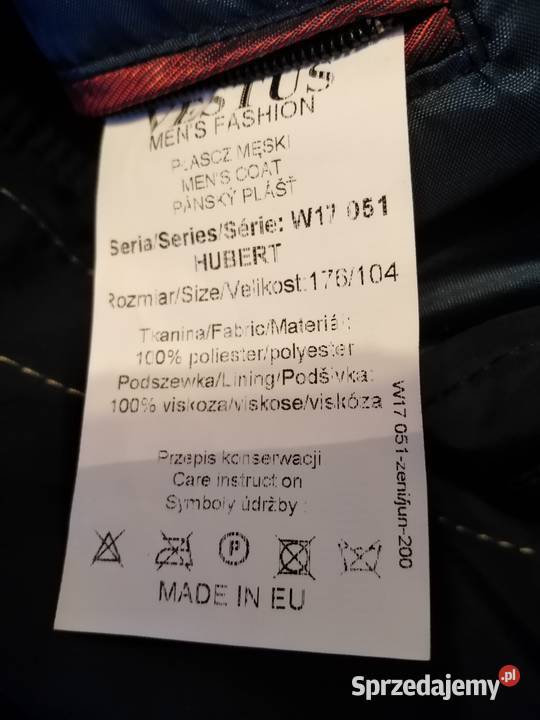 Płaszcz męski vestus Wałbrzych