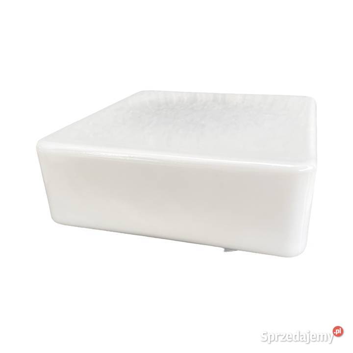 Duży biały kwadratowy szklany plafon RZB Bamberg Warszawa