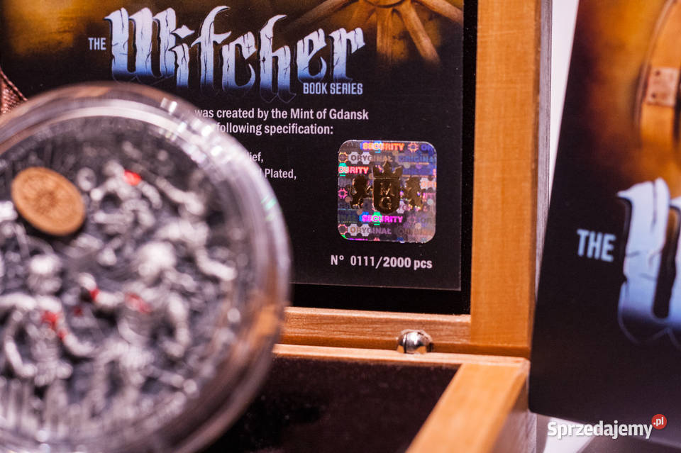 5 Krew Elfów Wiedźmin 2oz Ag 999 1112000 moneta Gdańsk