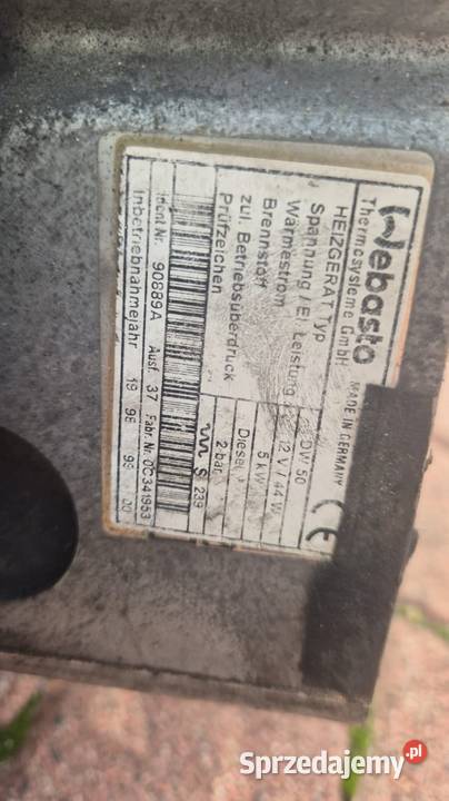 Ogrzewanie webasto dewasto Thermo Top T dw50 dw Ogrzewanie postojowe wielkopolskie